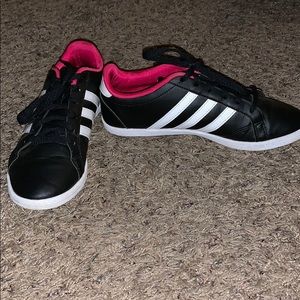 black and white shoes